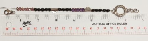 Judy Larson's Using Lower Quality Beads - , Wire Jewelry Design, Design, Beads, Use the ruler measurements as a guide